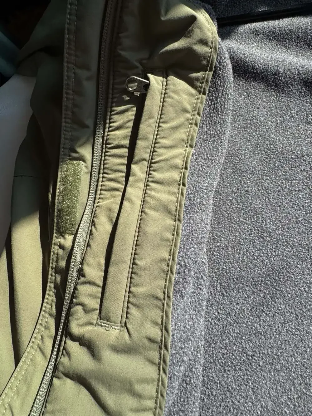 L.L.Bean Olive Fleece Lined Jacket Women’s Large Outdoor Utility Coat